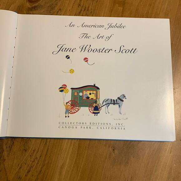 An American Jubilee The Art of Jane Wooster Scott Book HC DJ Hand Signed - Picture 5 of 15